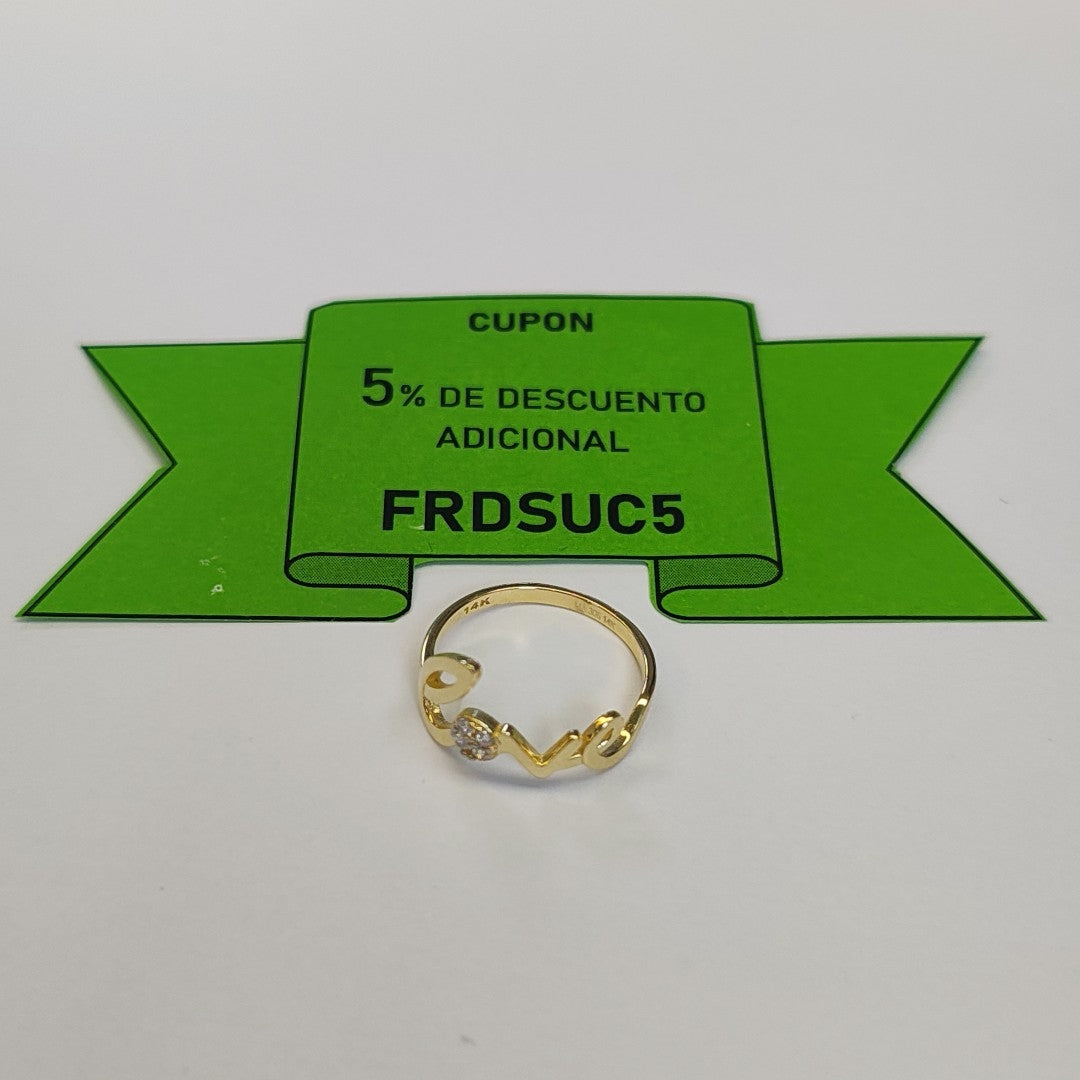 ANILLOS DAMA ORO 14K 2 (NUEVO)
