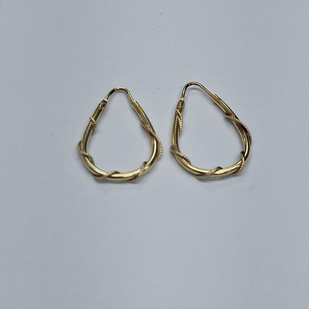 ARRACADAS PAR ORO 14 K 2,40 GRMS (SEMINUEVO)