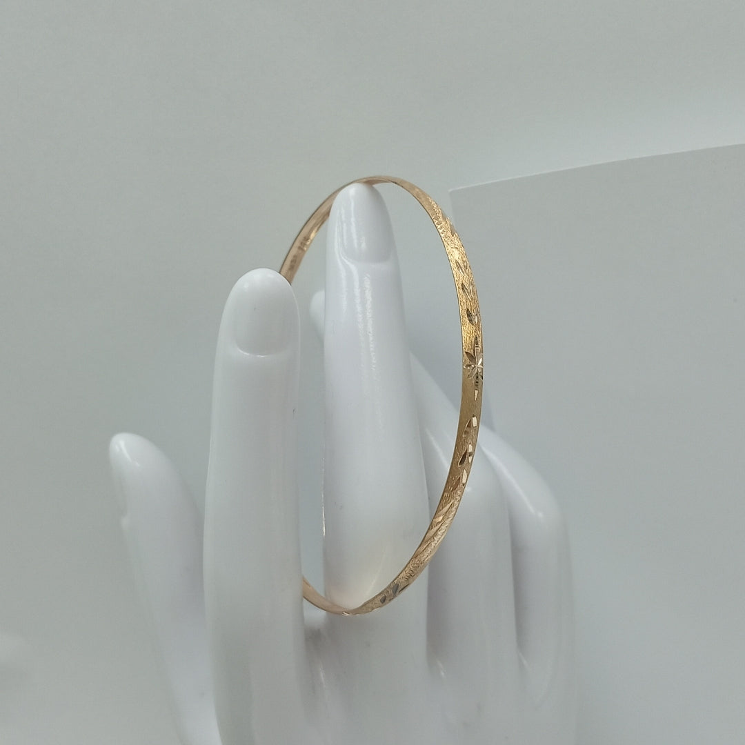 PULSERA RIGIDA ORO 14 K 3,50 GRMS (SEMINUEVO)