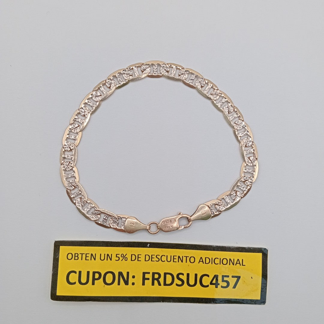 PULSERA ORO, RODIADO 10 K 8.9 GRMS (SEMINUEVO)
