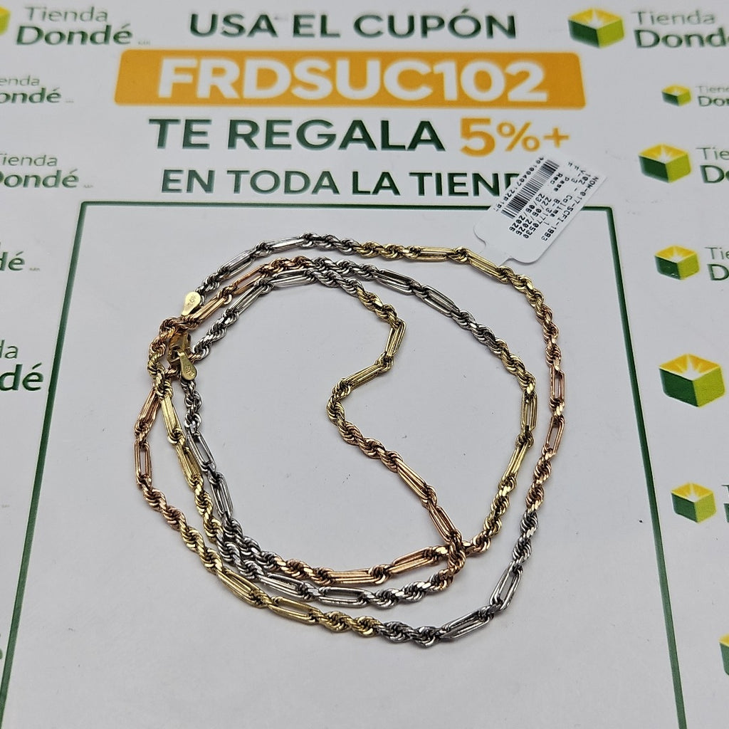 CADENA ORO COMBINADO 14 K 19.2 GRMS (SEMINUEVO)