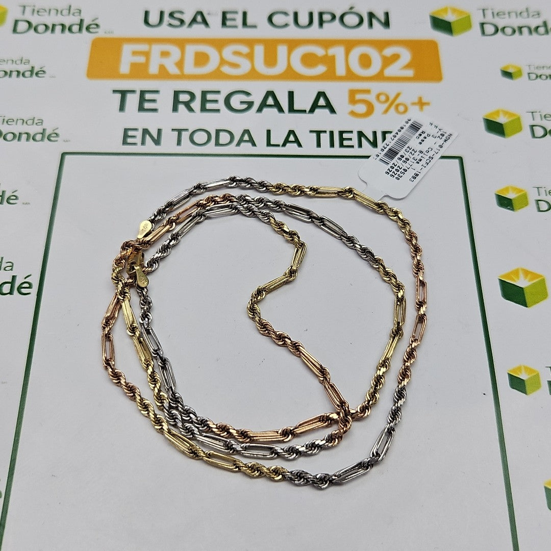 CADENA ORO COMBINADO 14 K 19.2 GRMS (SEMINUEVO)