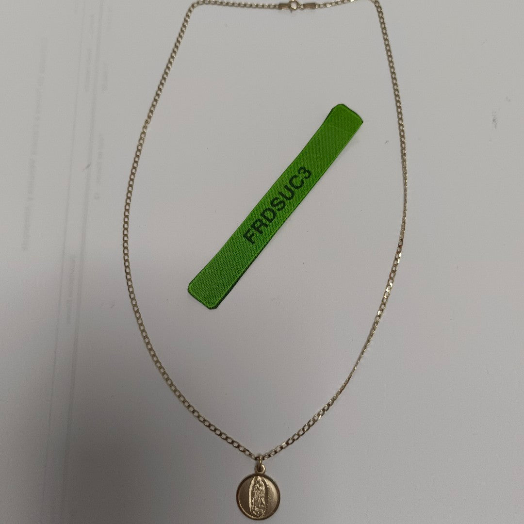 CADENA, DIJE ORO 14 K 3.5 GRMS (SEMINUEVO)