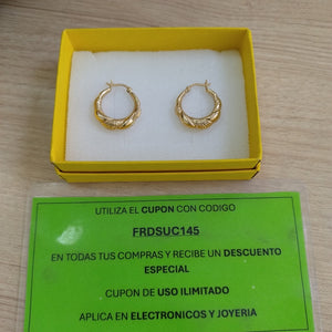 ARRACADAS PAR ORO 14 K 2,50 GRMS (SEMINUEVO)