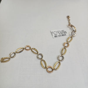 PULSERA ORO, ORO COMBINADO 10 K 4.8 GRMS (SEMINUEVO)