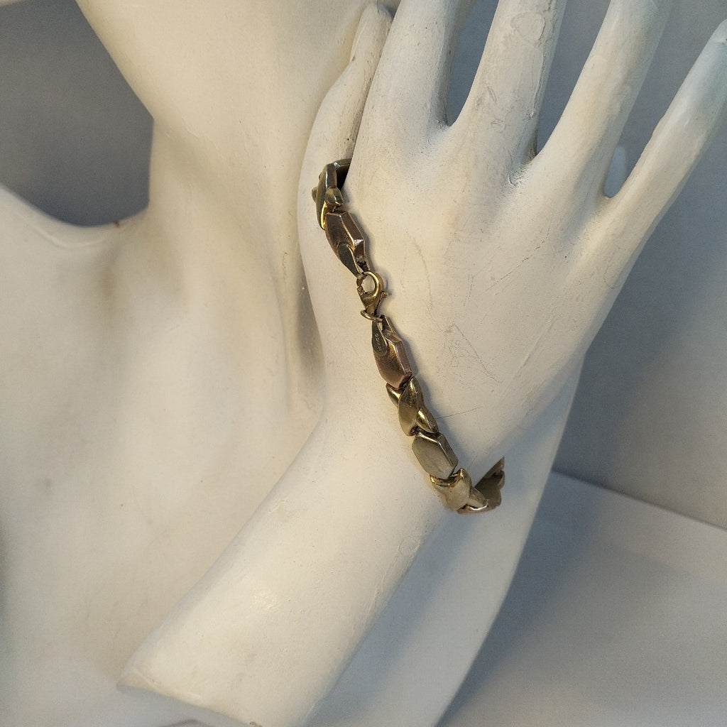 PULSERA ORO COMBINADO 10 K 8,60 GRMS (SEMINUEVO)