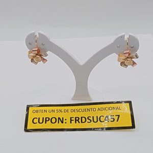 ARETES PAR ORO COMBINADO 10 K 1.9 GRMS (SEMINUEVO)