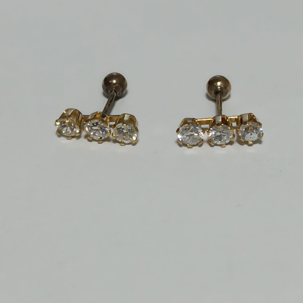 ARETES PAR ORO 10 K 0.8 GRMS (SEMINUEVO)