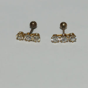 ARETES PAR ORO 10 K 0.8 GRMS (SEMINUEVO)