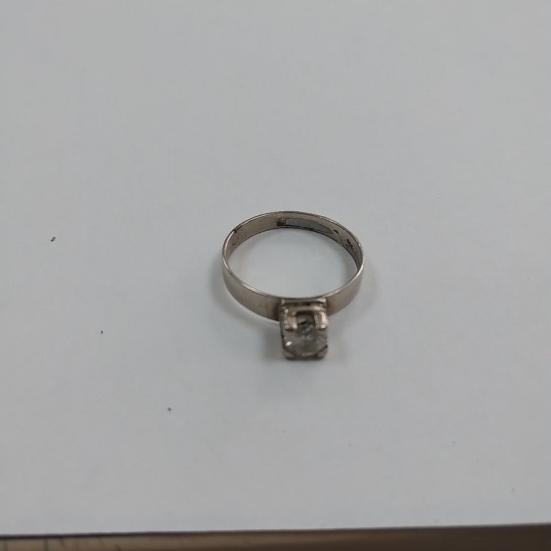 SOLITARIO ORO,ORO BLANCO 10 K 2,40 GRMS (SEMINUEVO)