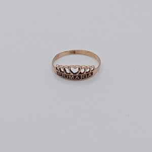 ANILLO DE GRADUACIÓN ORO 8 K 1 GRMS (SEMINUEVO)