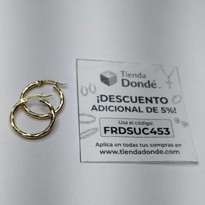 ARRACADAS ORO 14K 1.6 (NUEVO)