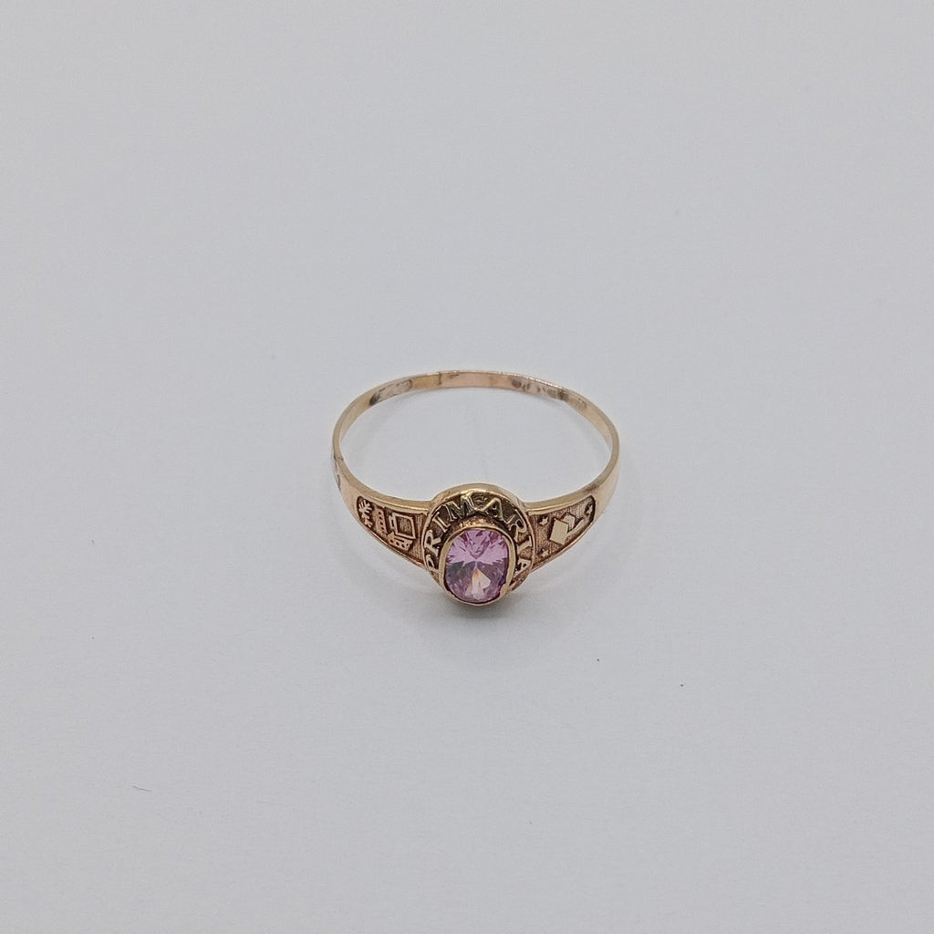 ANILLO DE GRADUACIÓN ORO 10 K 1.2 GRMS (SEMINUEVO)