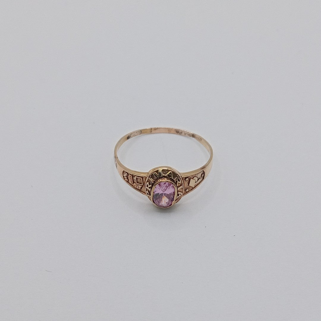 ANILLO DE GRADUACIÓN ORO 10 K 1.2 GRMS (SEMINUEVO)