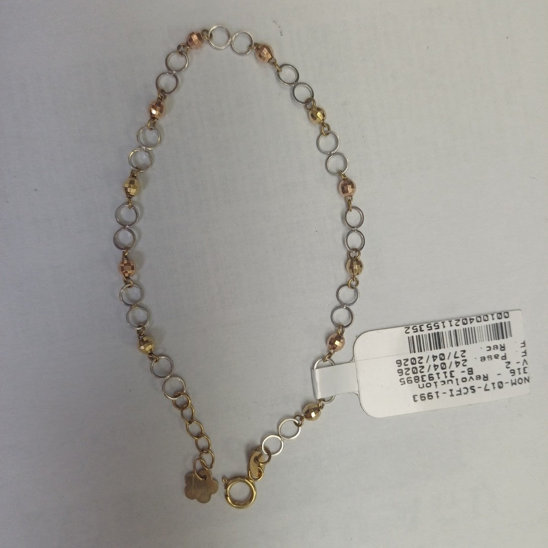 PULSERA ORO, ORO COMBINADO 14 K 2 GRMS (SEMINUEVO)