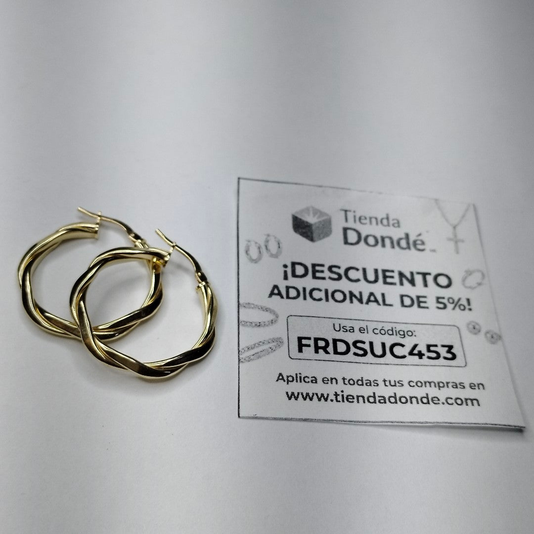 ARRACADAS ORO 10K 1.8 (NUEVO)