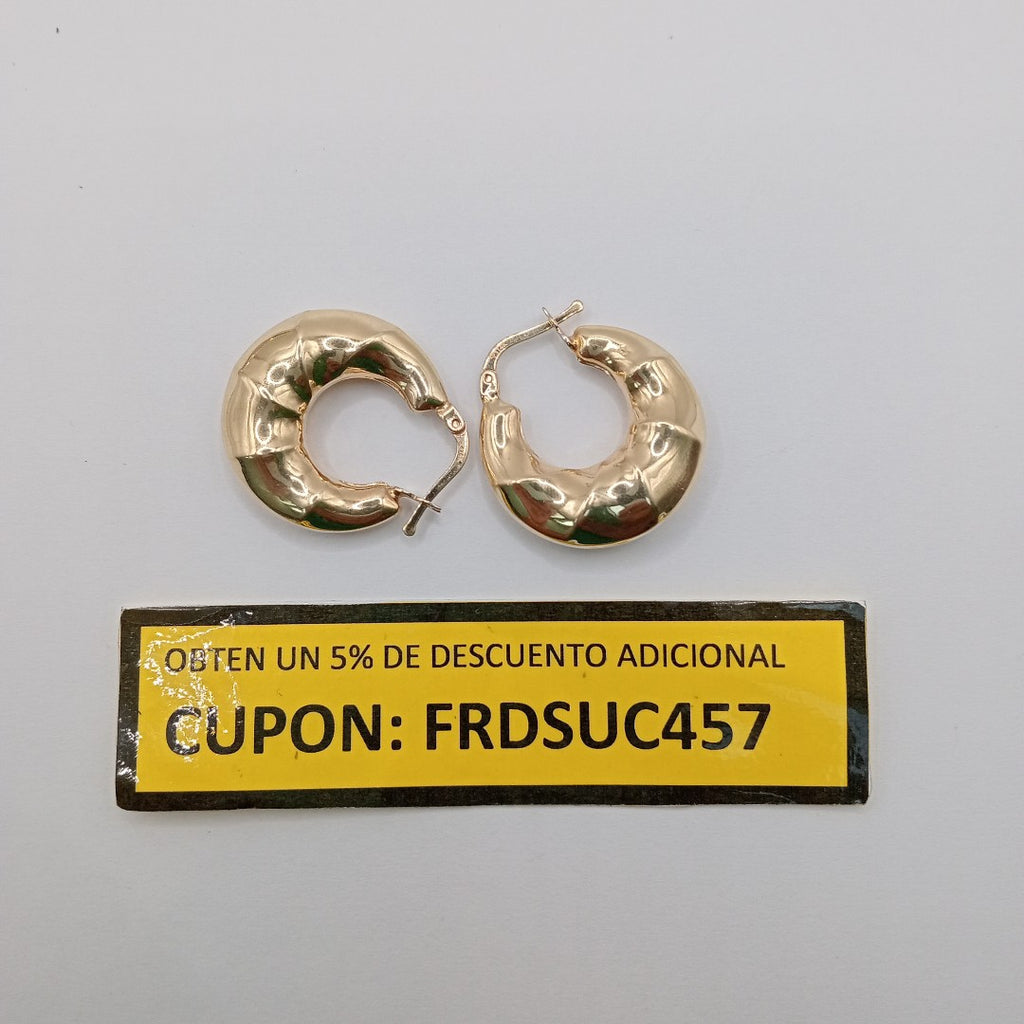 ARETES PAR ORO 14 K 3.7 GRMS (SEMINUEVO)