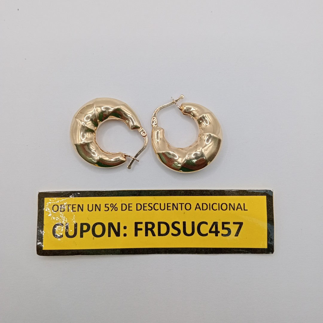 ARETES PAR ORO 14 K 3.7 GRMS (SEMINUEVO)