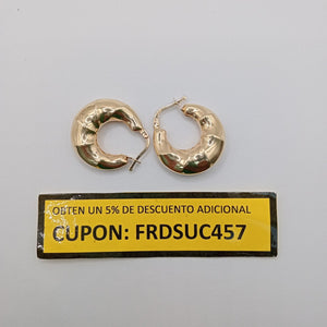 ARETES PAR ORO 14 K 3.7 GRMS (SEMINUEVO)
