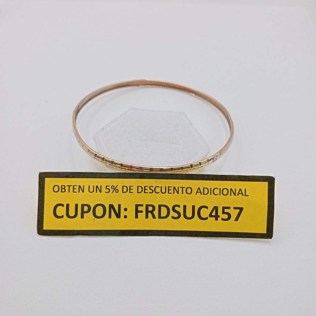 PULSERA RIGIDA ORO 10 K 3,50 GRMS (SEMINUEVO)