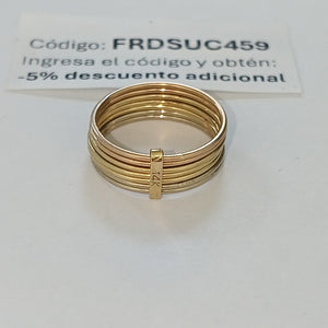 ARGOLLA ORO, ORO COMBINADO 14 K 4 GRMS (SEMINUEVO)