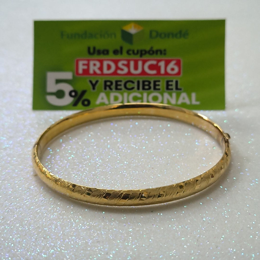 PULSERA RIGIDA ORO 14 K 5.8 GRMS (SEMINUEVO)