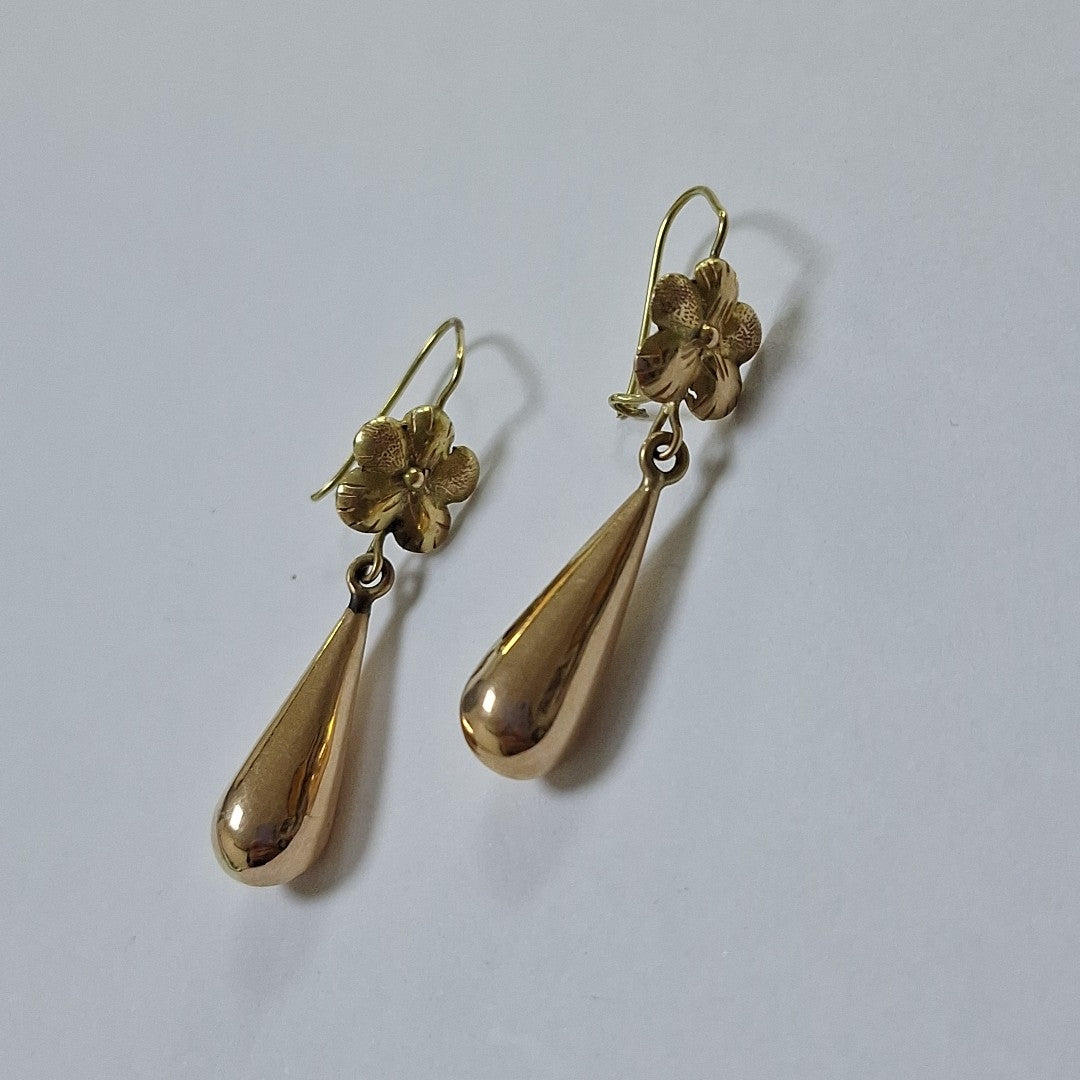 ARETES PAR ORO 14 K 2,60 GRMS (SEMINUEVO)