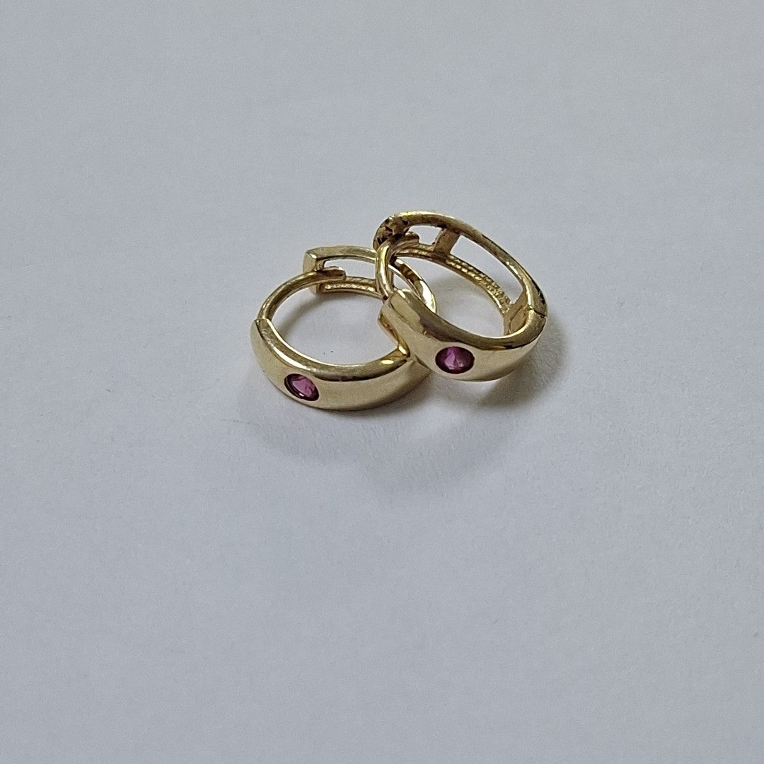 ARRACADAS PAR ORO 14 K 1.3 GRMS (SEMINUEVO)