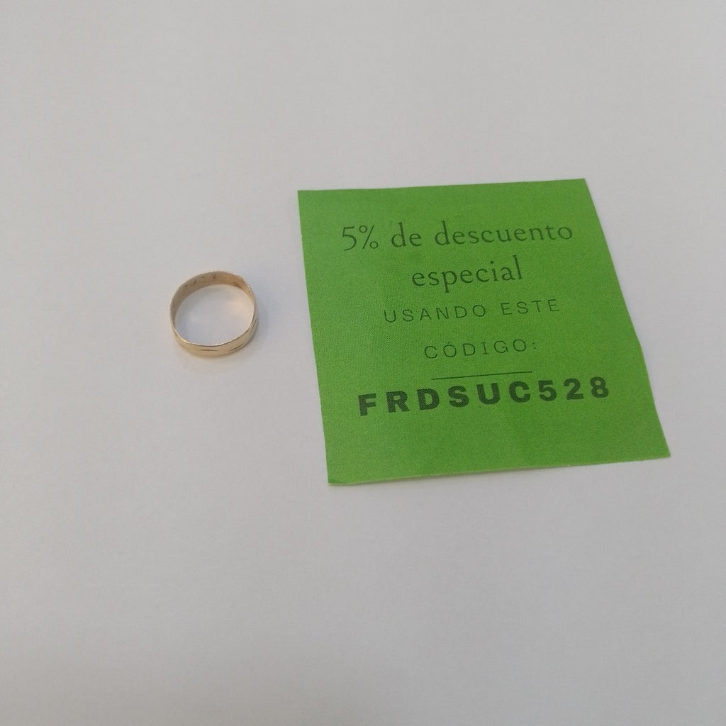 ARGOLLA ORO 8 K 1.5 GRMS (SEMINUEVO)