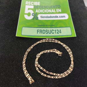 CADENA ORO, ORO COMBINADO 8 K 4 GRMS (SEMINUEVO)