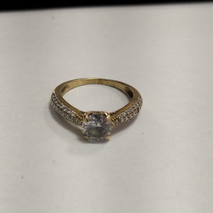 ANILLITO,SOLITARIO ORO 14 K 2,20 GRMS (SEMINUEVO)