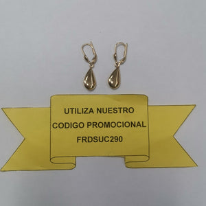 ARETES PAR ORO 14 K 1.9 GRMS (SEMINUEVO)