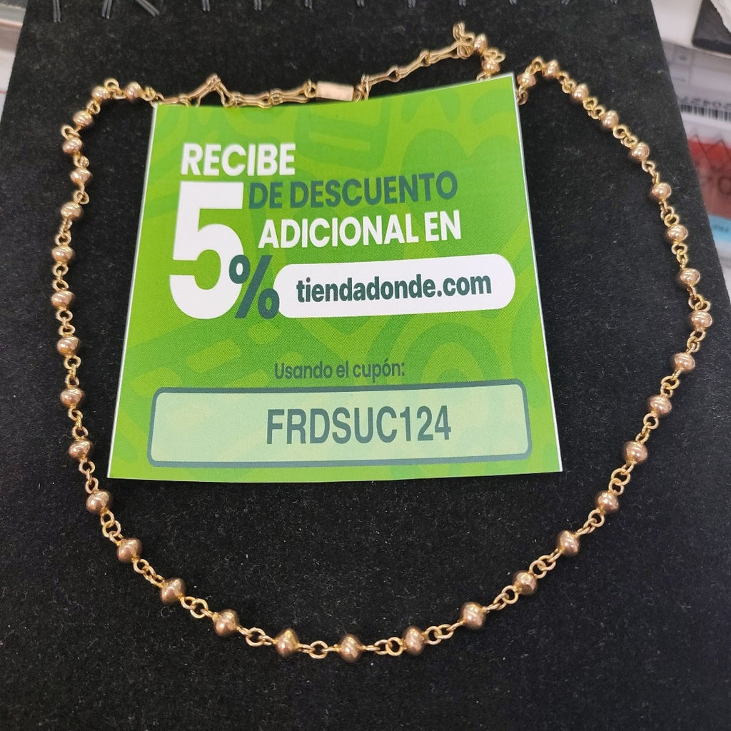 CADENA ORO 8 K 17.4 GRMS (SEMINUEVO)