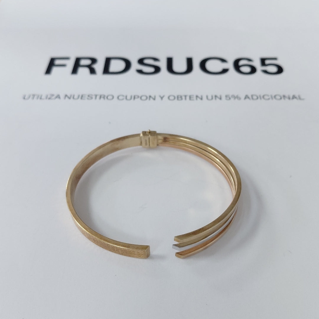 BRAZALETE ORO, ORO COMBINADO 8 K 6.1 GRMS (SEMINUEVO)
