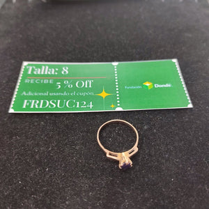 ANILLITO, SOLITARIO ORO 8 K 1.8 GRMS (SEMINUEVO)
