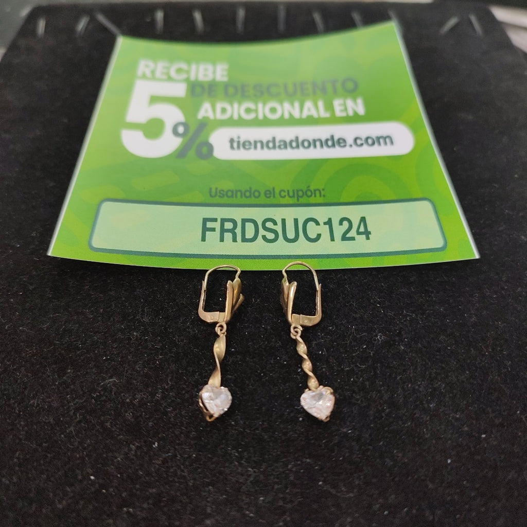 ARETES PAR ORO 8 K 2 GRMS (SEMINUEVO)