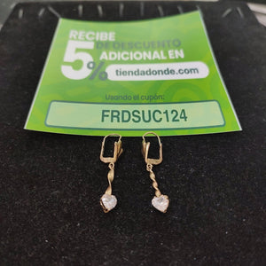 ARETES PAR ORO 8 K 2 GRMS (SEMINUEVO)