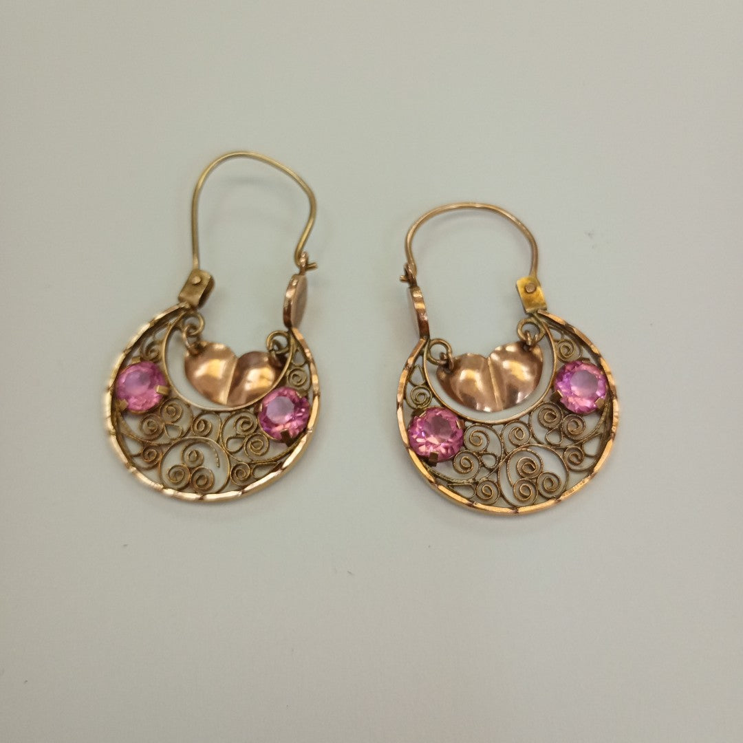 ARETES PAR ORO 8 K 4,00 GRMS (SEMINUEVO)