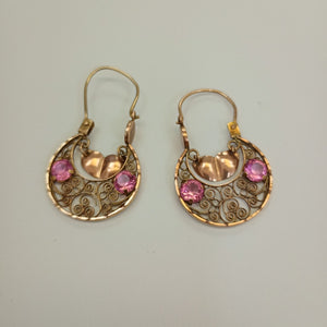 ARETES PAR ORO 8 K 4,00 GRMS (SEMINUEVO)