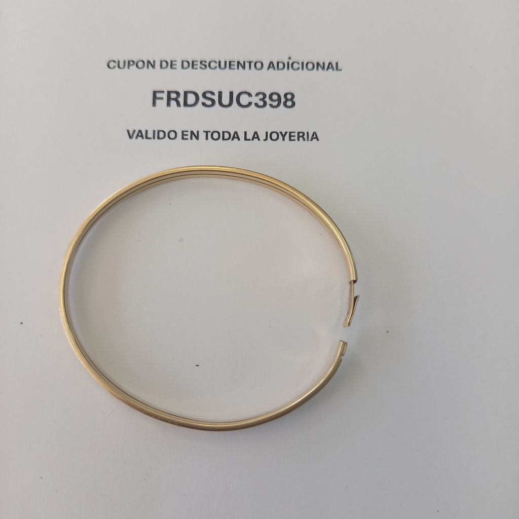 PULSERA RIGIDA ORO 10 K 4.8 GRMS (SEMINUEVO)