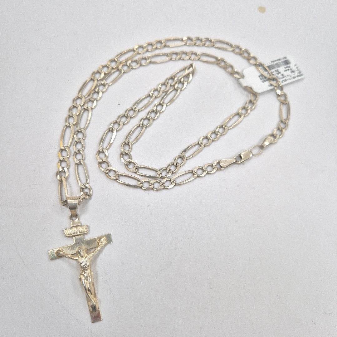 CADENA, CRUCIFIJO PLATA 18.4 GRMS (SEMINUEVO)