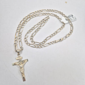 CADENA, CRUCIFIJO PLATA 18.4 GRMS (SEMINUEVO)