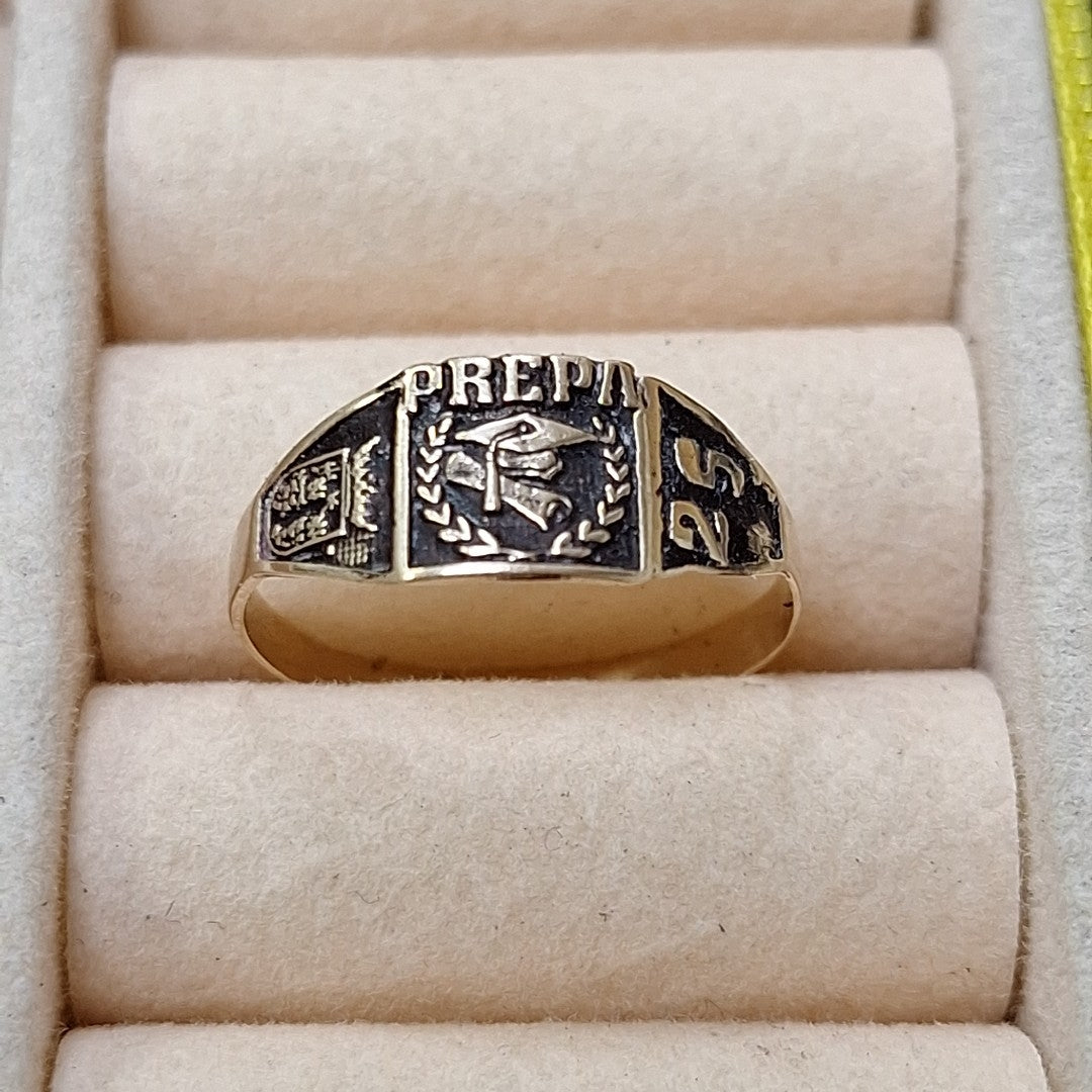 ANILLO DE GRADUACIÓN ORO 8 K 1 GRMS (SEMINUEVO)