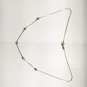 COLLAR ORO, ORO COMBINADO 14 K 3.5 GRMS (SEMINUEVO)