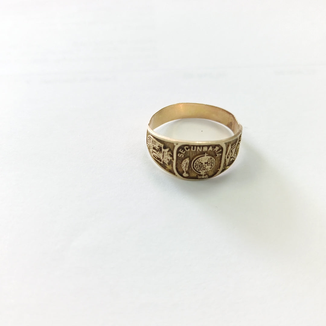 ANILLO DE GRADUACIÓN ORO 10 K 1.5 GRMS (SEMINUEVO)