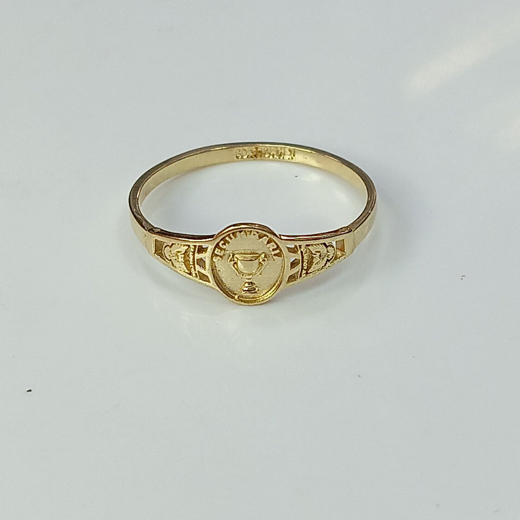 ANILLO DE GRADUACIÓN ORO 10 K 1.3 GRMS (SEMINUEVO)