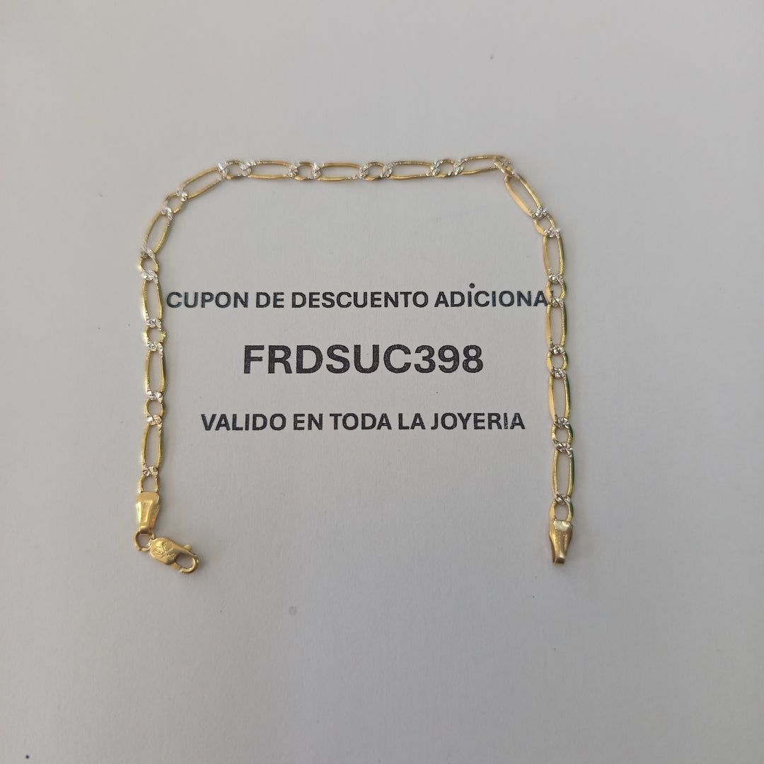 PULSERA ORO, RODIADO 14 K 2.6 GRMS (SEMINUEVO)