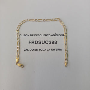 PULSERA ORO, RODIADO 14 K 2.6 GRMS (SEMINUEVO)