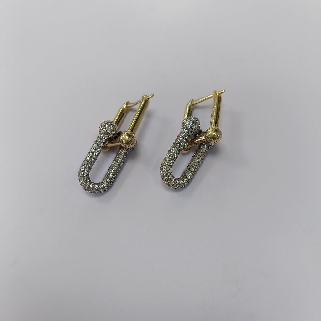 ARETES PAR ORO 14 K 9.4 GRMS (SEMINUEVO)