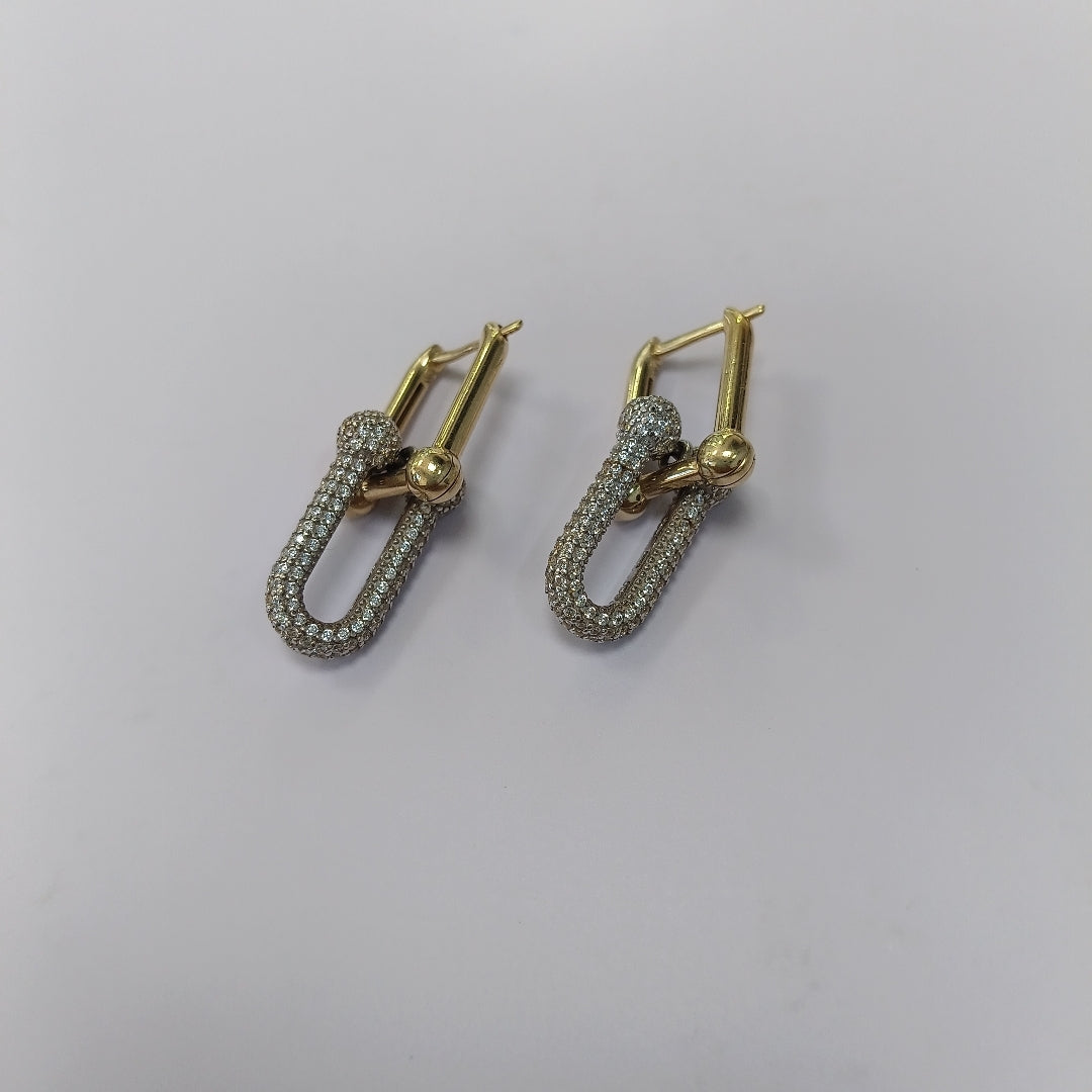ARETES PAR ORO 14 K 9.4 GRMS (SEMINUEVO)